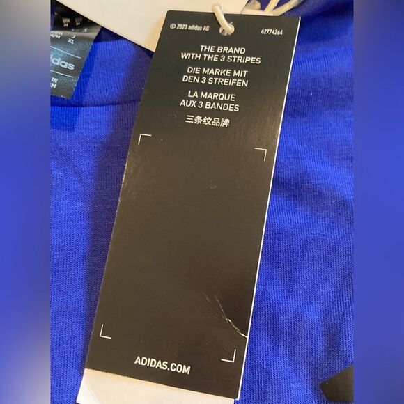 NEW Adidas Essential Men’s T-Shirt Blue Regular Fit Size M Athleisure - Picture 3 of 10